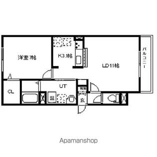 ル・コフレ517西棟【2階】の間取り