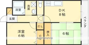 ピンリーブルⅡ【1階】の間取り