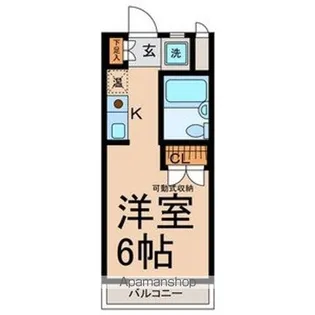 1Rの間取り画像