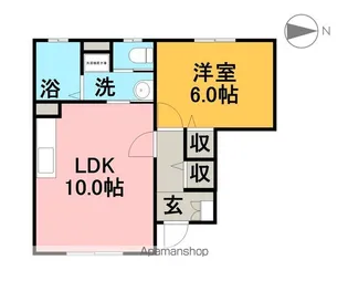 ヨーロピアンシャレータカラ【1階】の間取り