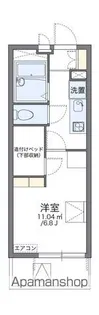 レオパレス南高浜【307.号室】の間取り