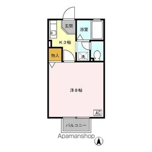 GA南二ツ坂【1階】の間取り