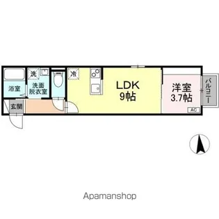 ジオ黒松【1階】の間取り