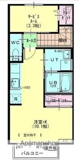 OWL桜町A【205号室】の間取り
