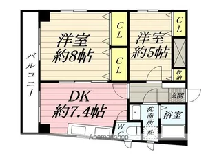 ハウスアーデル佃野【1階】の間取り