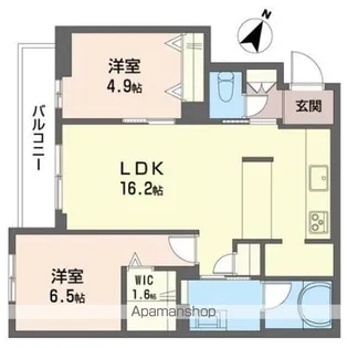 ディ クオーレ【302号室】の間取り