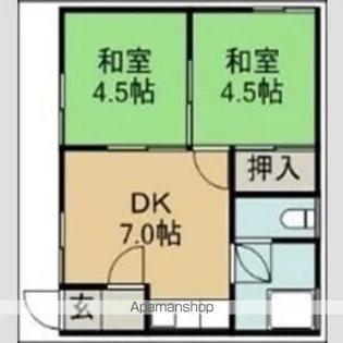 清和ハウス【101号室号室】の間取り