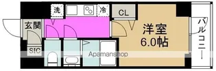 エスリードレジデンス大阪福島フロント【12階】の間取り