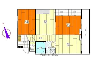 コーポ寿【103号室】の間取り