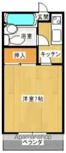 暖家荘【205号室】の間取り