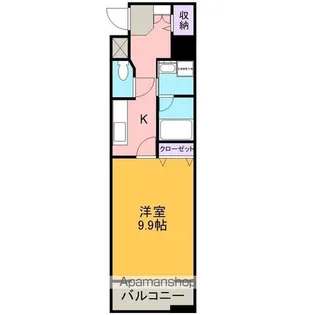 カーサビアンカ東岡崎(北)【911号室】の間取り