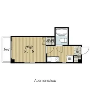 9コート牧の里【203号室】の間取り