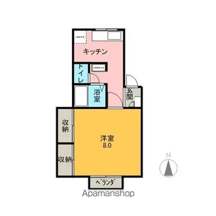 エスポワール21【F号室】の間取り