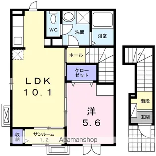 テゾーロ【2階】の間取り