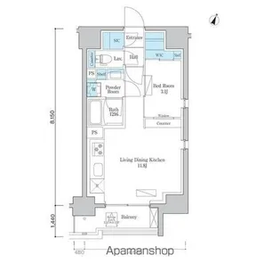 ORSUS板橋本町【3階】の間取り