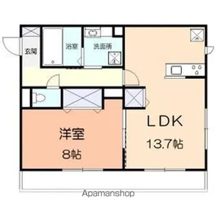 ヴァンベール【1階】の間取り