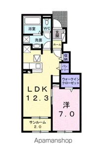 カルミア Ⅱ【1階】の間取り