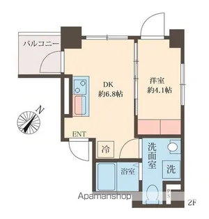 スフィア日本橋富沢町【2階】の間取り