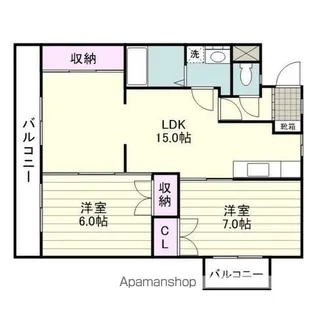 森園ビル【403号室】の間取り