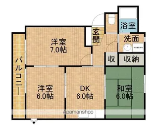 メゾン宮島【1階】の間取り