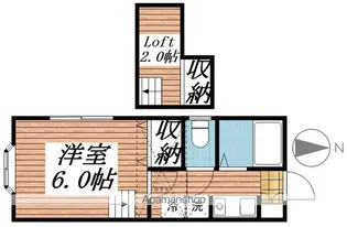 シャルムエコーB【104号室】の間取り