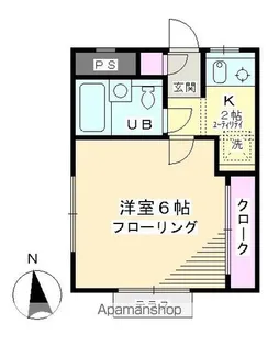 ハイツ岸本【1階】の間取り