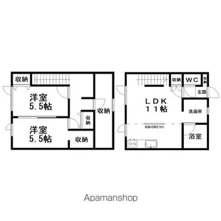 シーサイド22【1階】の間取り