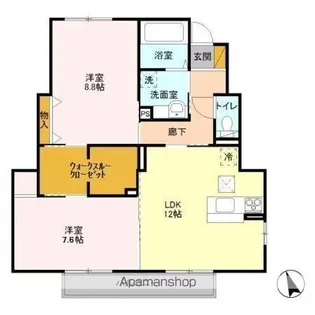 PIA Y’S(ピア ワイズ)【1階】の間取り