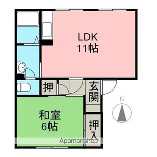 メゾントレビⅠ【2階】の間取り