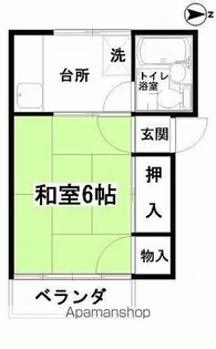 コーポ千寿Ⅲ【Ⅲ201号室】の間取り