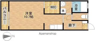 小林アパート【2C号室】の間取り