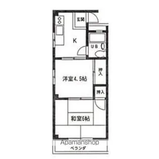 リバーサイドゆう【1階】の間取り