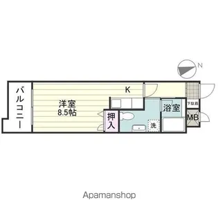 ブーゲンヒルズ【205号室】の間取り