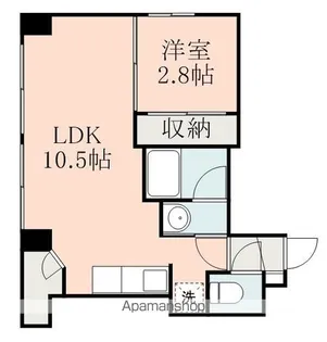 プランタン鴨池【5階】の間取り
