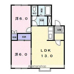 クレストールⅢ【1階】の間取り