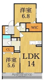 シャーメゾンラフォレ【2階】の間取り