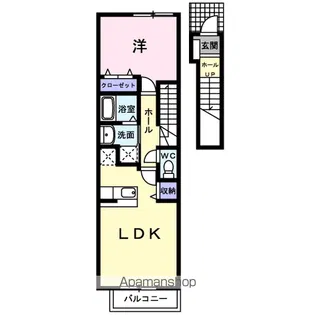オロールB【2階】の間取り