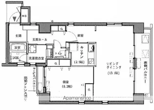 住真田山EAST【3階】の間取り