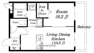 クレシタ近江【303号室】の間取り