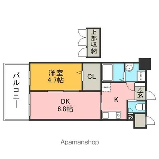 CLUBORIENTBLDNo.82EMPRESS【9階】の間取り