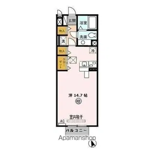 サン トゥール C【1階】の間取り
