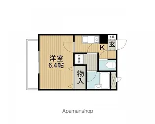 ラッキーシティーハウス【202号室】の間取り