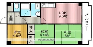 ゼフィールサカ【1階】の間取り