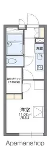 レオパレスヴィラ ハヅキ【1階】の間取り