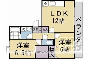 グレイス荒木【A-201号室】の間取り