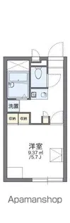 レオパレスKⅢ【1階】の間取り