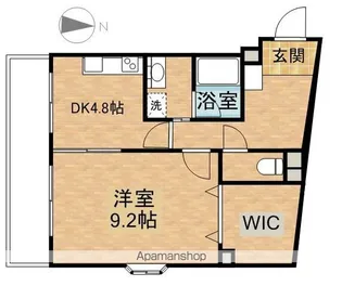 ハートフル医大南【4階】の間取り