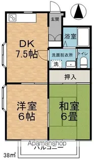 コーポラピス【201号室】の間取り