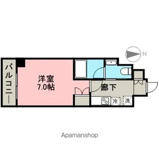 フローライト徳川【4階】の間取り