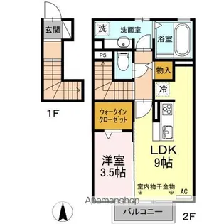 e・Lavie 木曽川【2階】の間取り